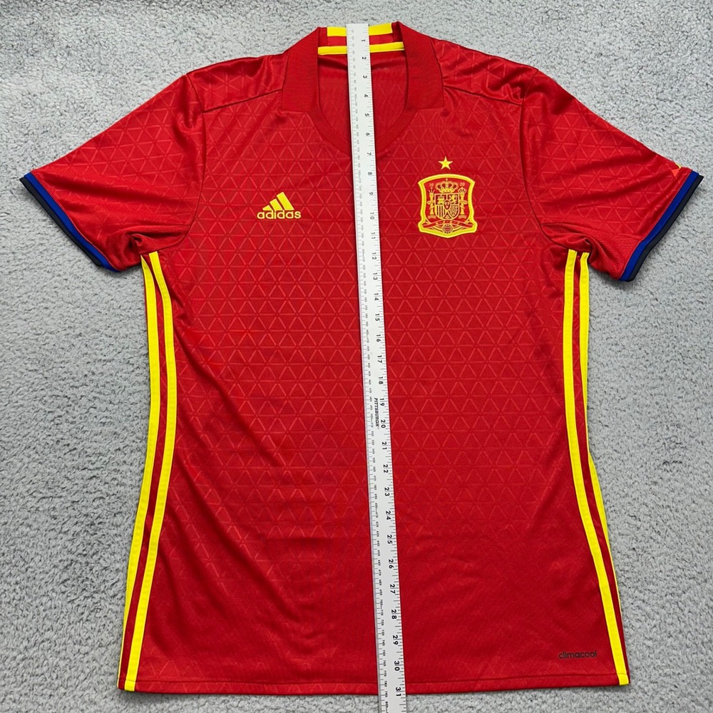 Adidas Climacool AI4411 Mens Large Spain National Team 2016 Home Soccer Jersey - Picture 3 of 11